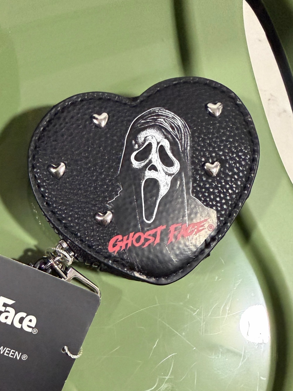 Ghost Face Black Heart Key & Card Holder
